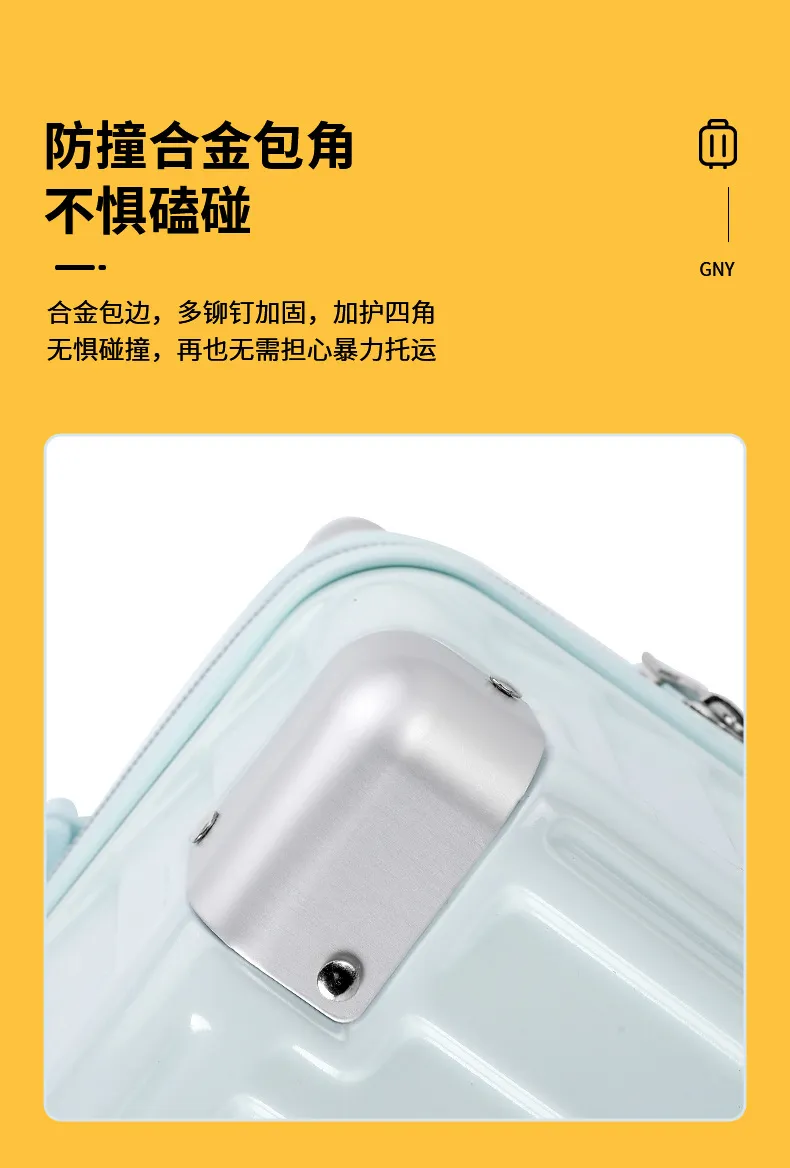 Lightweight Carry-On Luggage Suitcase for Students - 18/20 Inch Password Protected Trolley Case for Travel showcase 10