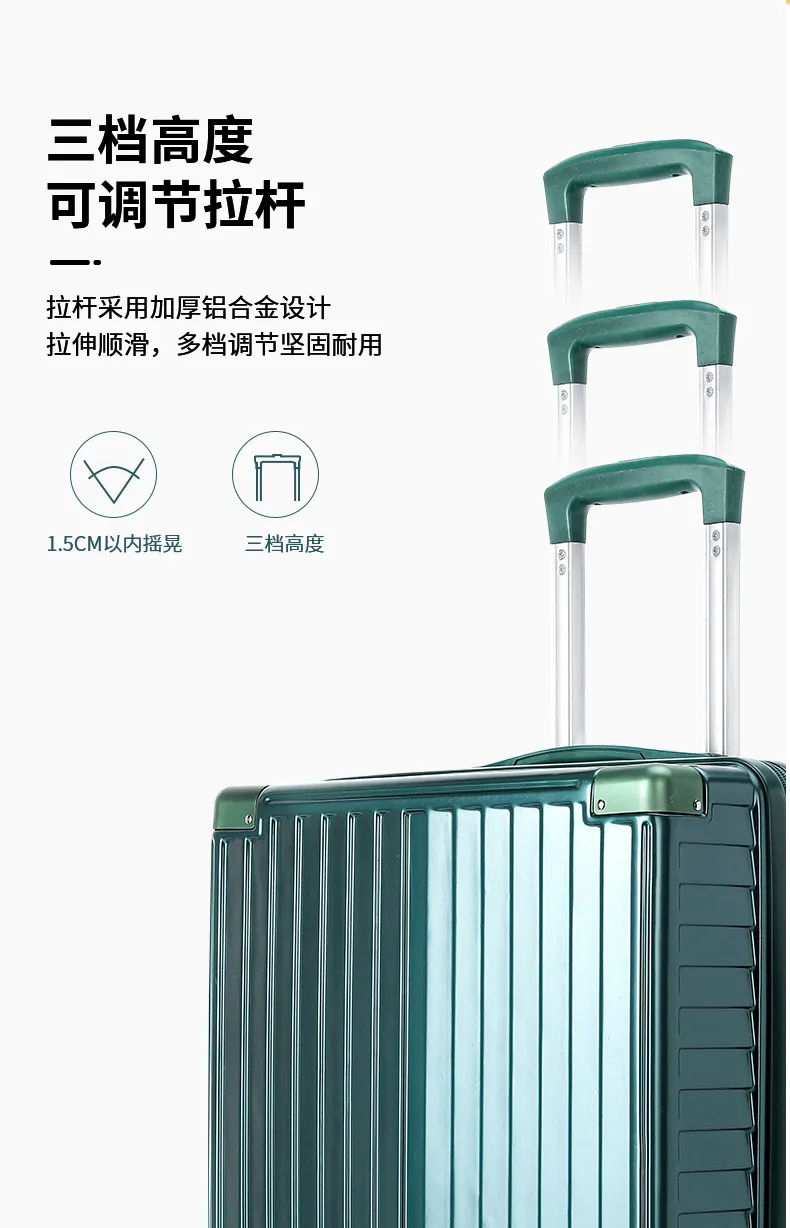 Lightweight Carry-On Luggage Suitcase for Students - 18/20 Inch Password Protected Trolley Case for Travel showcase 7