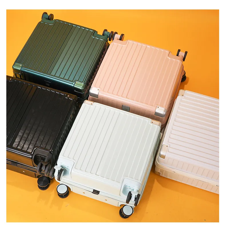 Lightweight Carry-On Luggage Suitcase for Students - 18/20 Inch Password Protected Trolley Case for Travel showcase 16