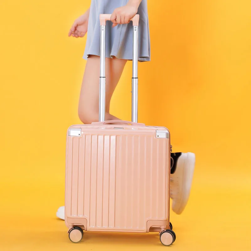 Lightweight Carry-On Luggage Suitcase for Students - 18/20 Inch Password Protected Trolley Case for Travel thumbnail 2