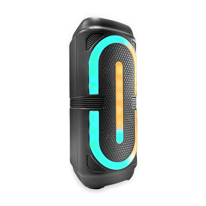 Dual 4-Inch RGB Wireless Bluetooth Outdoor Speaker with Microphone - Portable Stereo Sound System for Parties & Events, Wholesale Audio thumbnail 5