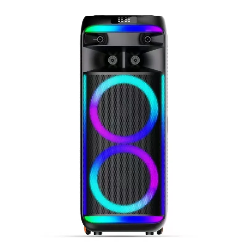 Portable Outdoor Wireless Bluetooth Speaker, Dual 10-inch Large Volume DJ Party Audio System, Rechargeable for Events - Image 2