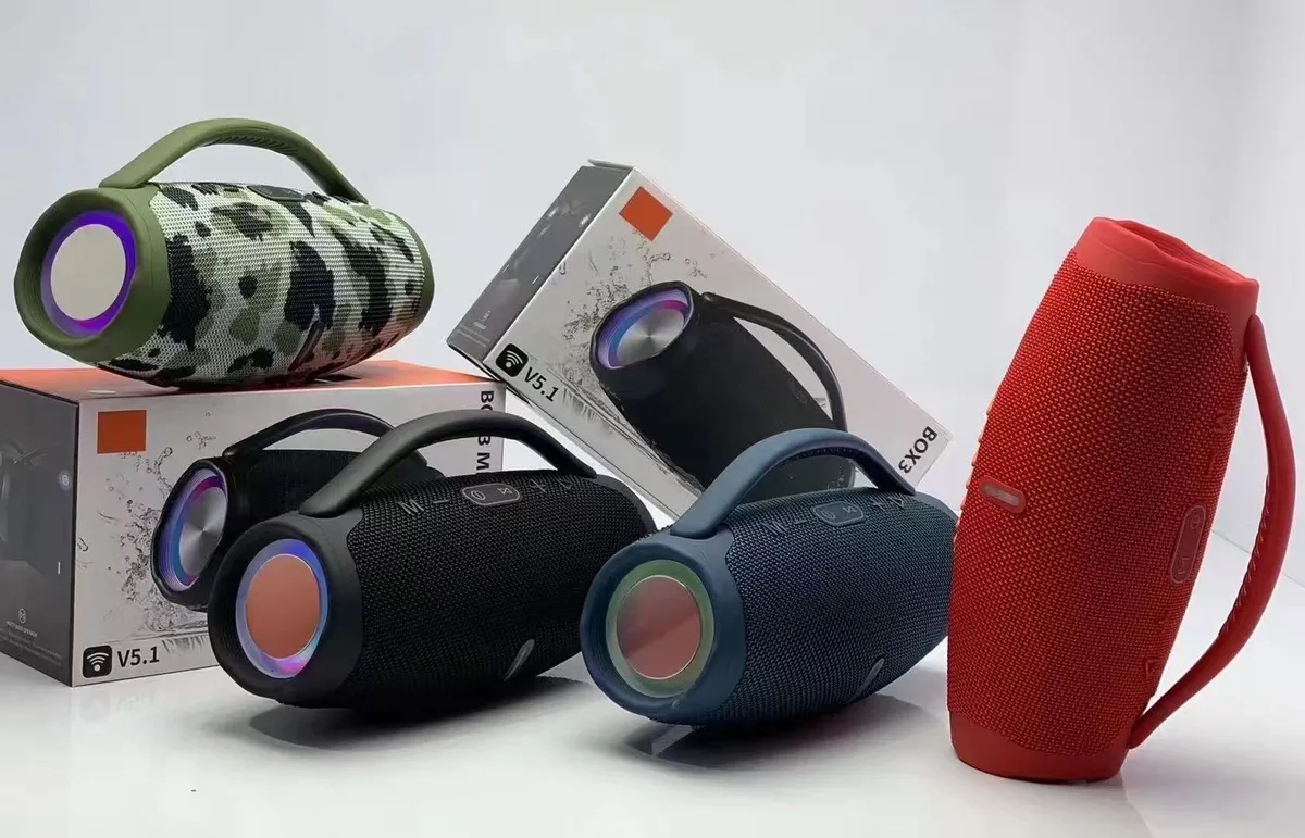 Mini Box3 Wireless Bluetooth Speaker with LED Light, Portable Outdoor Desktop Subwoofer Audio for Music Lovers showcase 7