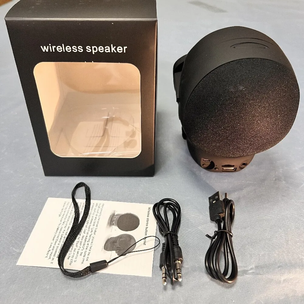 Mini Skull Bluetooth Speaker Portable Subwoofer with Card Player, Desktop Audio for Home and Outdoor Use showcase 7
