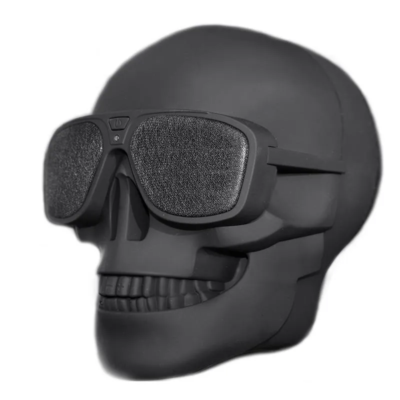 Mini Skull Bluetooth Speaker Portable Subwoofer with Card Player, Desktop Audio for Home and Outdoor Use thumbnail 6