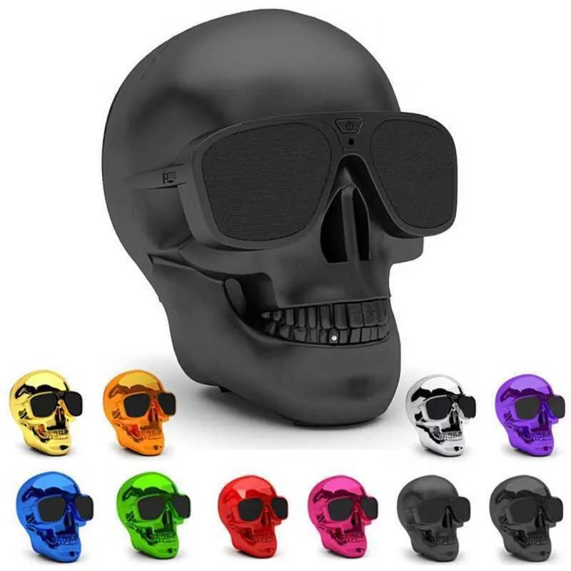 Mini Skull Bluetooth Speaker Portable Subwoofer with Card Player, Desktop Audio for Home and Outdoor Use showcase 12
