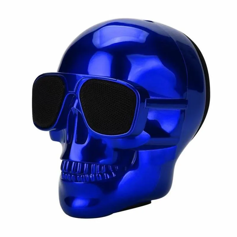Mini Skull Bluetooth Speaker Portable Subwoofer with Card Player, Desktop Audio for Home and Outdoor Use thumbnail 10