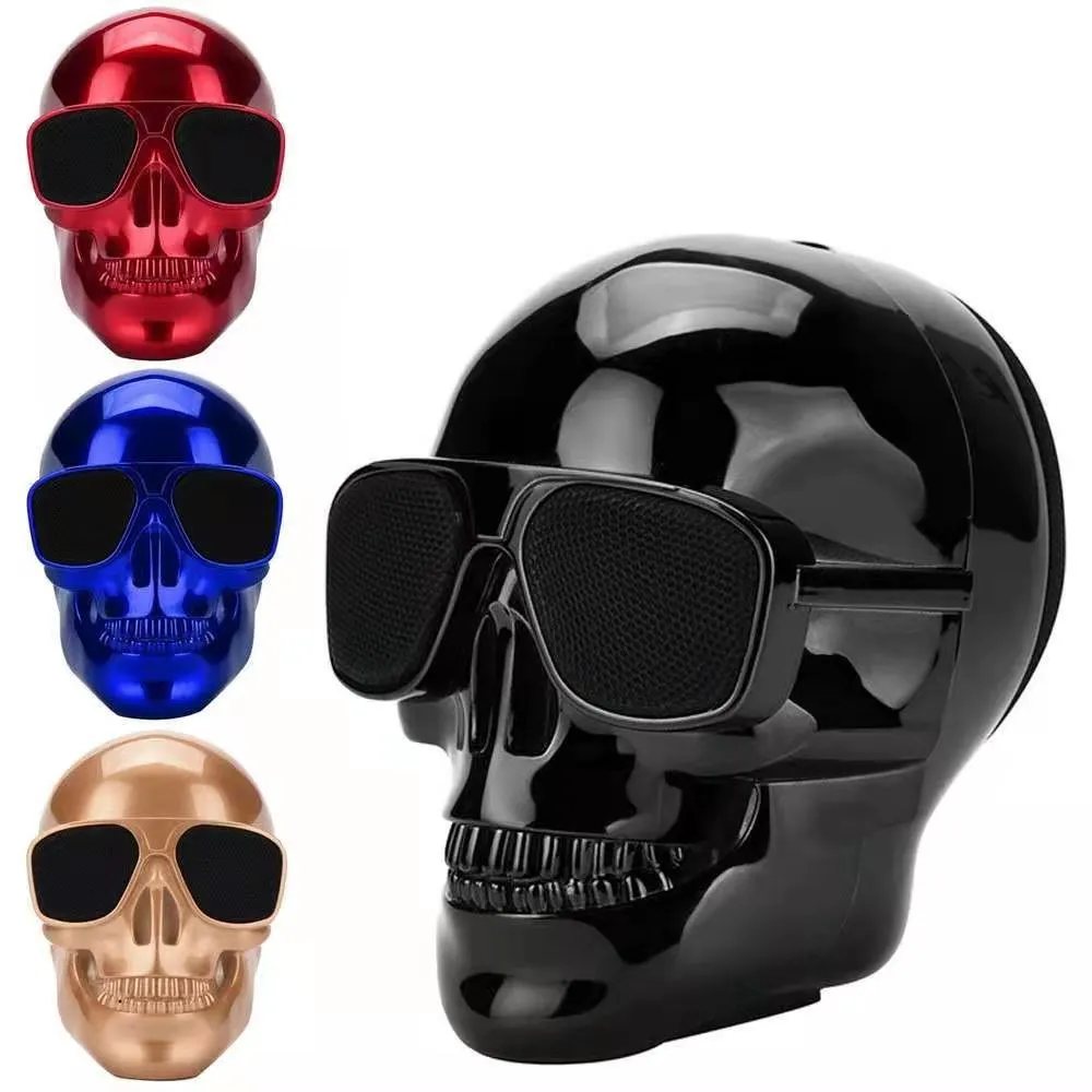 Mini Skull Bluetooth Speaker Portable Subwoofer with Card Player, Desktop Audio for Home and Outdoor Use showcase 13