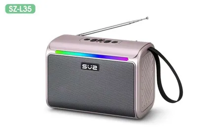 L35 Solar Bluetooth Speaker Portable Outdoor Wireless Subwoofer with Colorful Lights, High-Quality Bass Sound for Music Lovers thumbnail 2