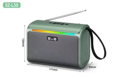 L35 Solar Bluetooth Speaker Portable Outdoor Wireless Subwoofer with Colorful Lights, High-Quality Bass Sound for Music Lovers showcase 1