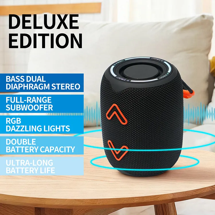 P Pro27 Outdoor Bluetooth Speaker Portable Desktop Subwoofer High Volume Wireless Speaker with Long Battery Life for Travel and Parties - Image 1