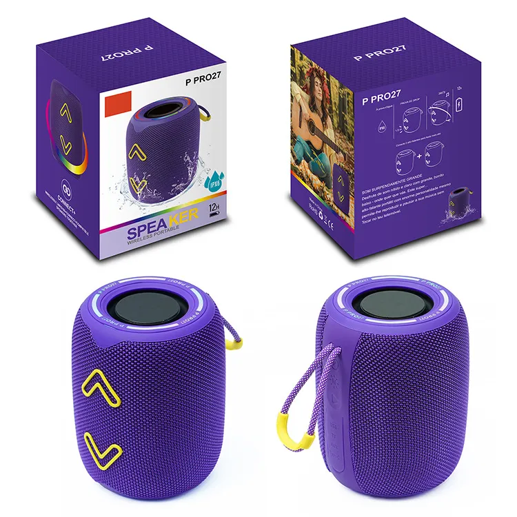 P Pro27 Outdoor Bluetooth Speaker Portable Desktop Subwoofer High Volume Wireless Speaker with Long Battery Life for Travel and Parties - Image 8