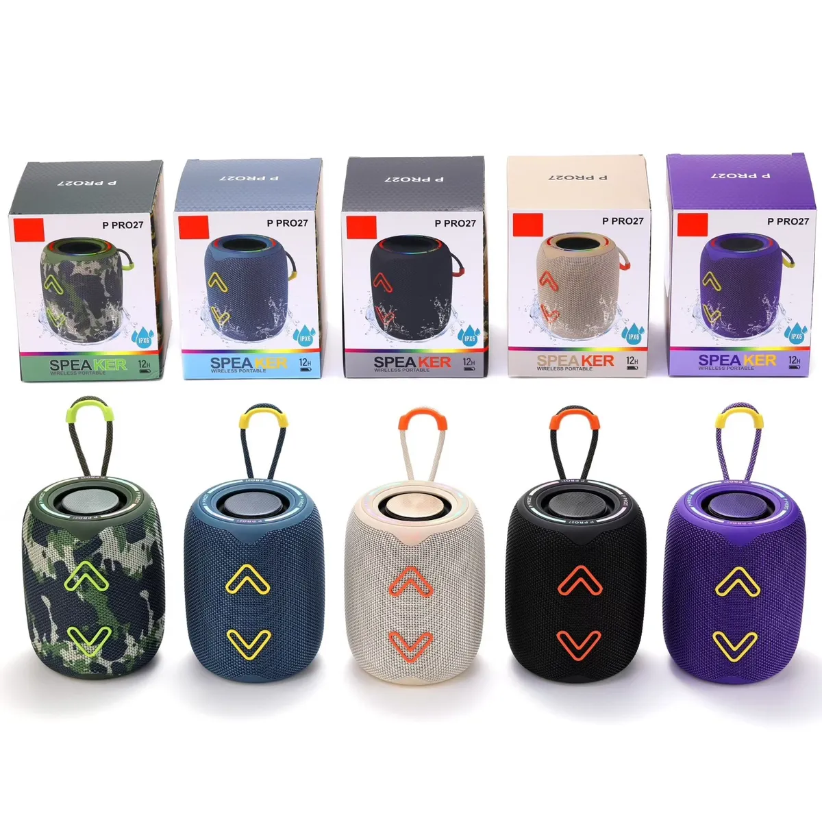 P Pro27 Outdoor Bluetooth Speaker Portable Desktop Subwoofer High Volume Wireless Speaker with Long Battery Life for Travel and Parties showcase 3