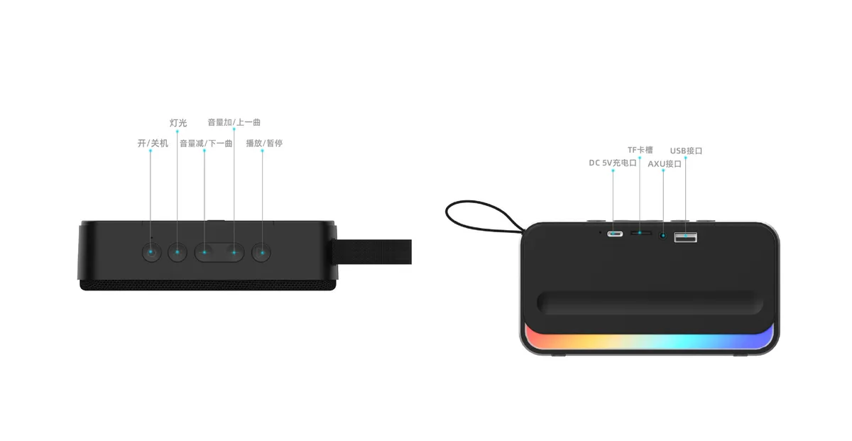 2025 Portable Bluetooth Speaker Subwoofer Fabric Creative Gift Card Stereo - Wireless Outdoor Audio for Music Lovers showcase 2