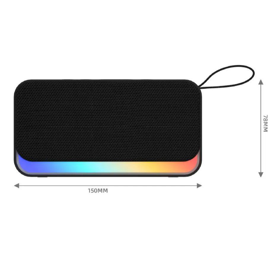 2025 Portable Bluetooth Speaker Subwoofer Fabric Creative Gift Card Stereo - Wireless Outdoor Audio for Music Lovers - Image 5