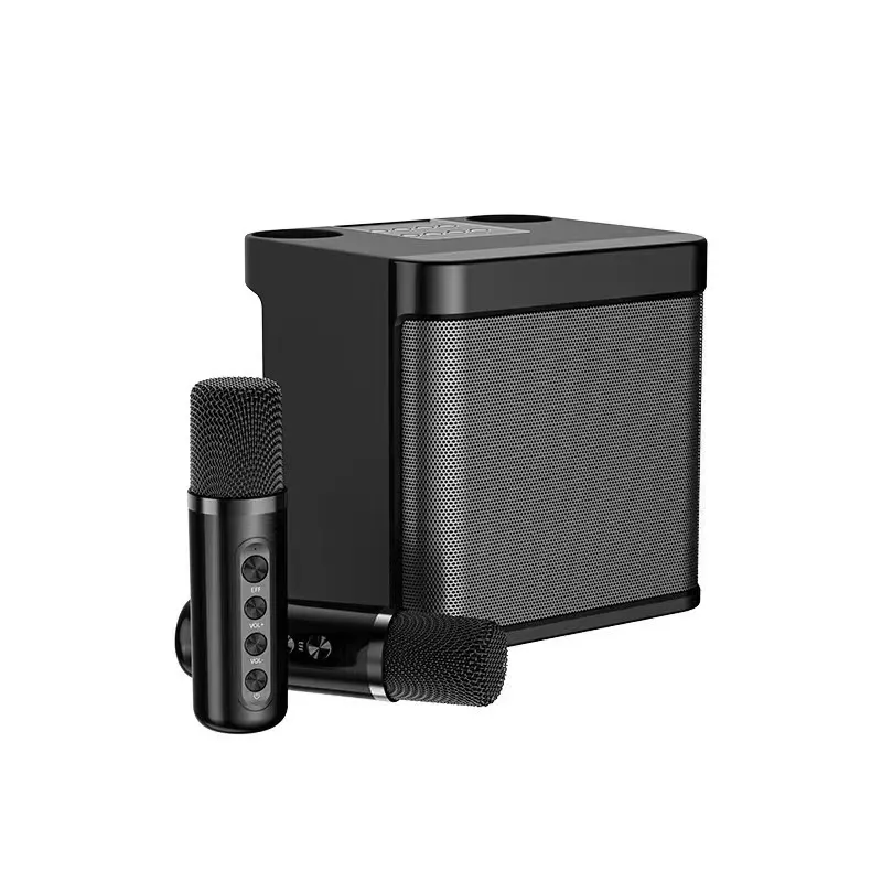 Ys203K Portable Bluetooth Speaker with Dual Wireless Microphones for KTV and Outdoor Home Use, Loud Stereo Sound, Rechargeable Battery thumbnail 4