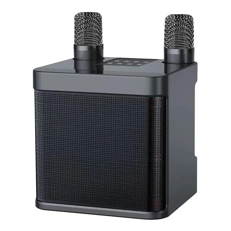 Ys203K Portable Bluetooth Speaker with Dual Wireless Microphones for KTV and Outdoor Home Use, Loud Stereo Sound, Rechargeable Battery thumbnail 7