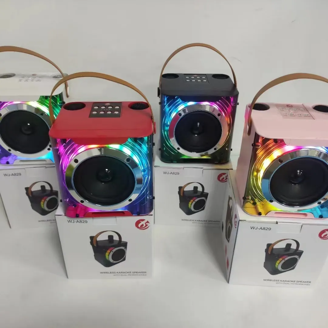 Ys203K Portable Bluetooth Speaker with Dual Wireless Microphones for KTV and Outdoor Home Use, Loud Stereo Sound, Rechargeable Battery showcase 10