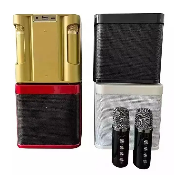 Ys203K Portable Bluetooth Speaker with Dual Wireless Microphones for KTV and Outdoor Home Use, Loud Stereo Sound, Rechargeable Battery showcase 8