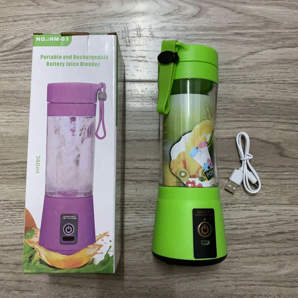 Portable Mini Cyclone Electric Juicer Blender, Rechargeable Fruit Juice Cup for Freshly Squeezed Smoothies, Compact Kitchen Appliance for Healthy Living showcase 5