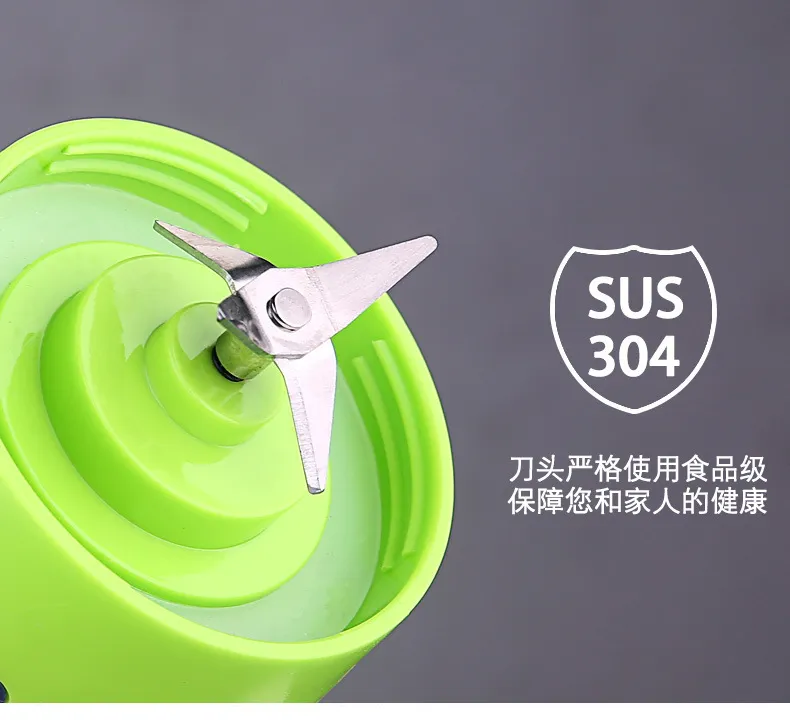 Portable Mini Cyclone Electric Juicer Blender, Rechargeable Fruit Juice Cup for Freshly Squeezed Smoothies, Compact Kitchen Appliance for Healthy Living showcase 13