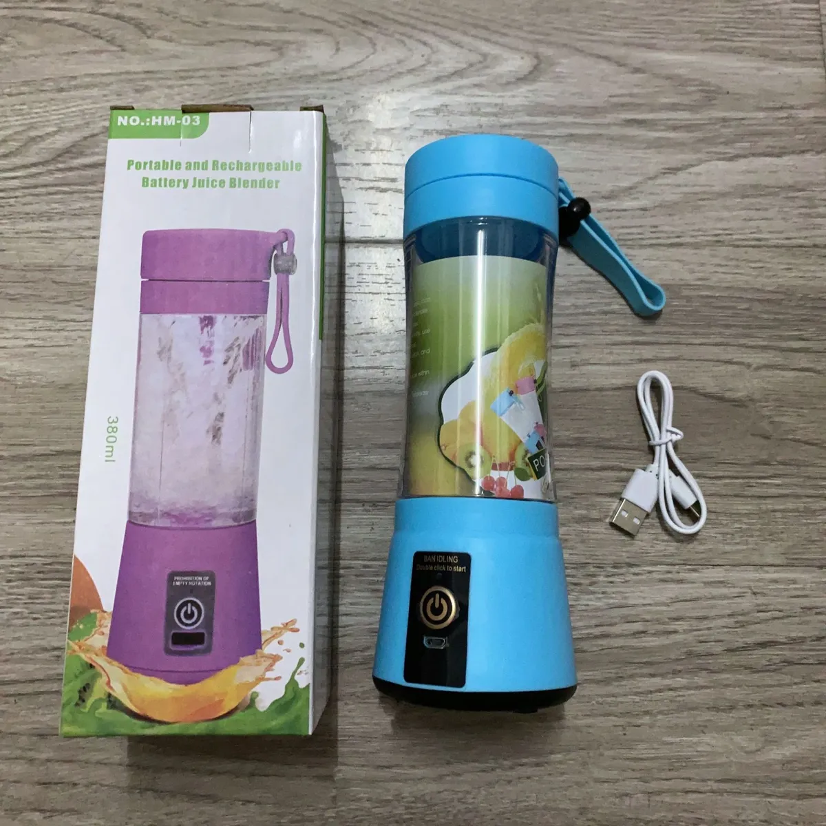 Portable Mini Cyclone Electric Juicer Blender, Rechargeable Fruit Juice Cup for Freshly Squeezed Smoothies, Compact Kitchen Appliance for Healthy Living showcase 6