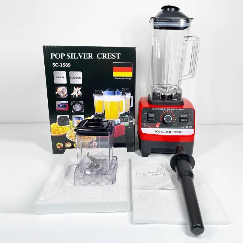 Popsilver Crest High-Speed Blender for Smoothies, Grinding, Food Prep, Juicing - Includes Dual Cups, Powerful Motor, Kitchen Appliance for Home Use thumbnail 1