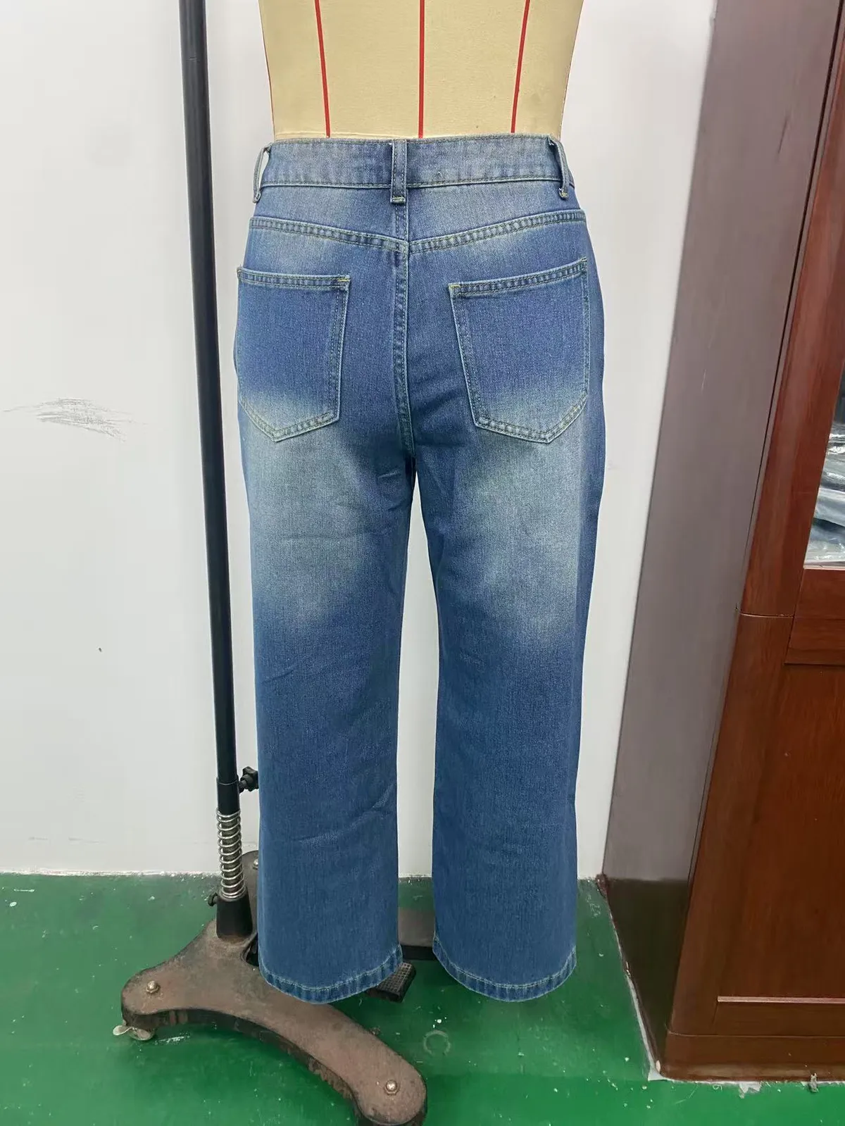Retro Fashion Women's Wide-Leg Jeans - Casual Straight Leg Pants for Amazon, European & American Style showcase 5