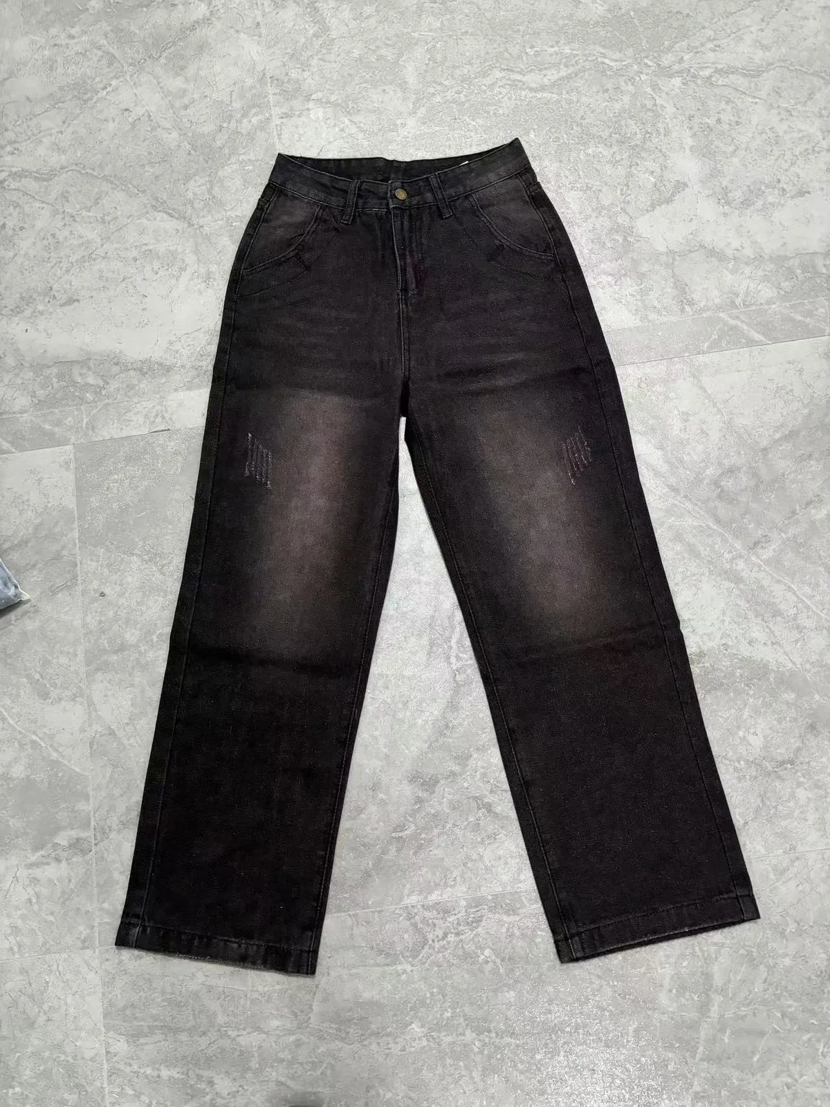 Retro Fashion Women's Wide-Leg Jeans - Casual Straight Leg Pants for Amazon, European & American Style showcase 11