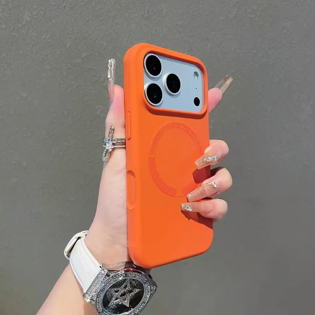 Official Magsafe Magnetic Liquid Silicone Case for iPhone 17, Sensitive Soft Protective Cover, Premium Apple 16 Phone Skin - Image 1