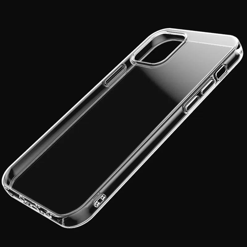 Transparent TPU Soft Shell Phone Case for iPhone 15, 16, 17 Pro Models - Anti-Fall Protective Cover, Simple Design, Wholesale Available thumbnail 1