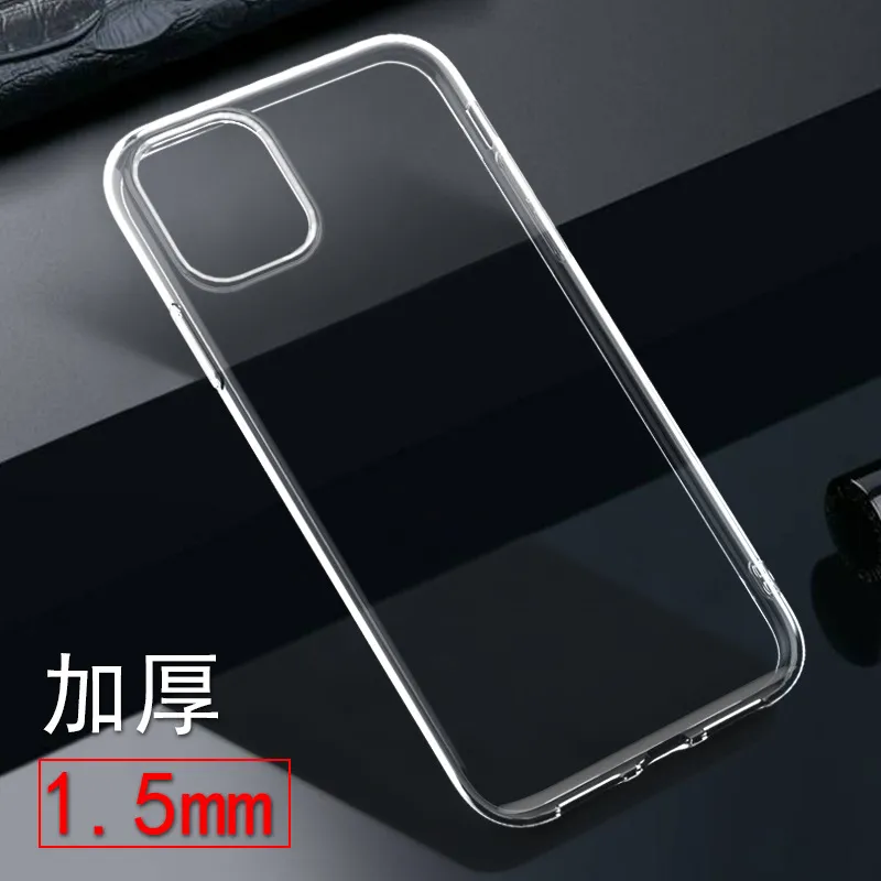 Transparent TPU Soft Shell Phone Case for iPhone 15, 16, 17 Pro Models - Anti-Fall Protective Cover, Simple Design, Wholesale Available thumbnail 3