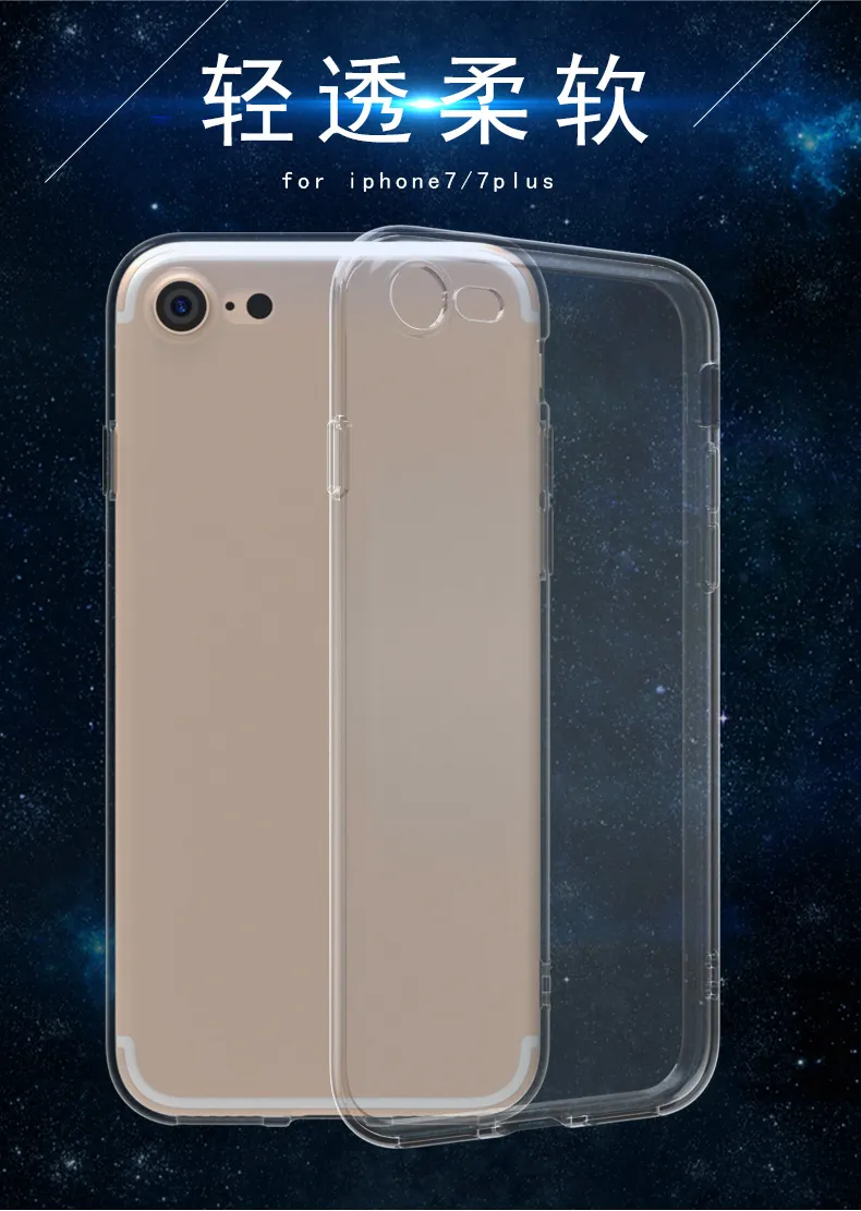 Transparent TPU Soft Shell Phone Case for iPhone 15, 16, 17 Pro Models - Anti-Fall Protective Cover, Simple Design, Wholesale Available showcase 16