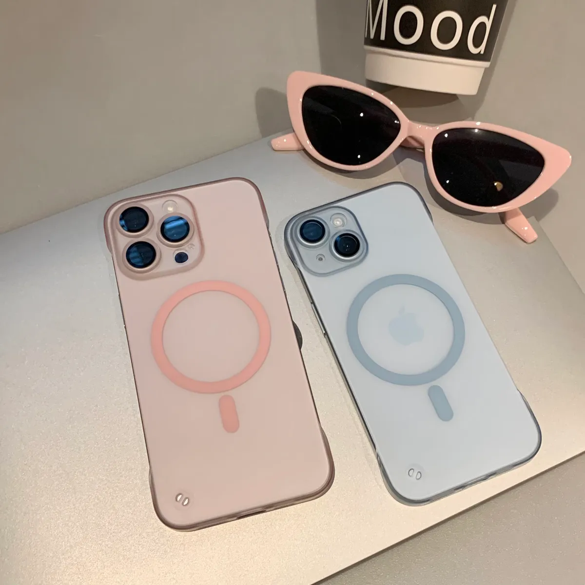Frameless Magnetic Phone Case for iPhone 17/16 Pro Max, Ultra-Thin Matte Anti-Drop Nude-Feel Protective Cover for Apple 15 Series showcase 10