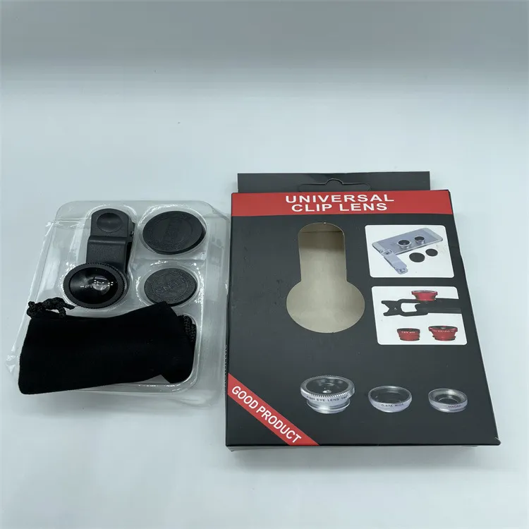 3-in-1 Universal Mobile Phone Camera Lens Kit: Macro, Fisheye, and Wide-Angle Acrylic Lenses for Enhanced Photography - Compatible with All Smartphones thumbnail 4