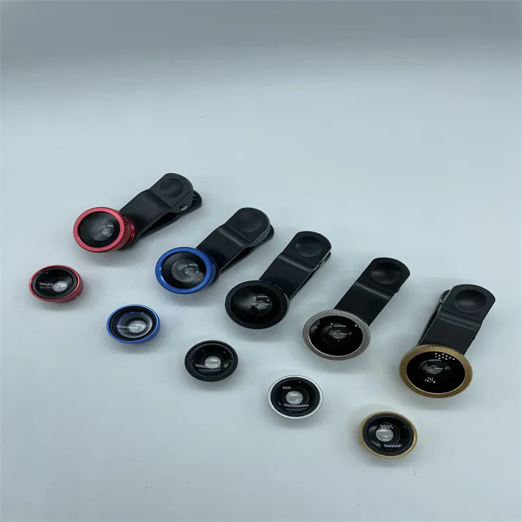 3-in-1 Universal Mobile Phone Camera Lens Kit: Macro, Fisheye, and Wide-Angle Acrylic Lenses for Enhanced Photography - Compatible with All Smartphones thumbnail 1