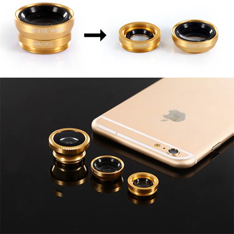 3-in-1 Universal Mobile Phone Camera Lens Kit: Macro, Fisheye, and Wide-Angle Acrylic Lenses for Enhanced Photography - Compatible with All Smartphones showcase 2