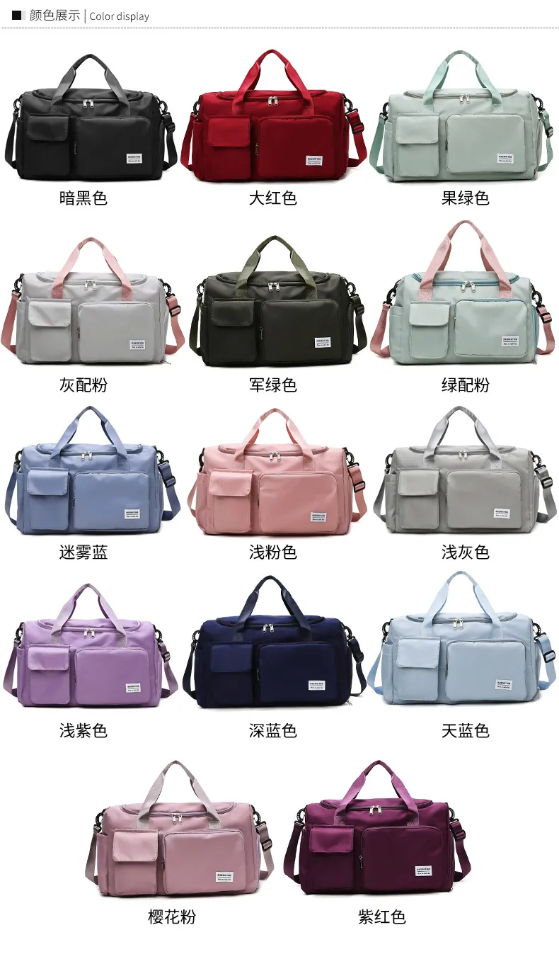 Large Capacity Lightweight Portable Luggage Bag for Men, Business Trip Duffle, Sports Fitness Gym Bag with Wet/Dry Separation, Crossbody Travel Duffel showcase 2
