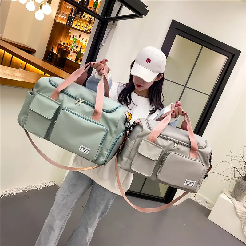 Large Capacity Lightweight Portable Luggage Bag for Men, Business Trip Duffle, Sports Fitness Gym Bag with Wet/Dry Separation, Crossbody Travel Duffel thumbnail 1