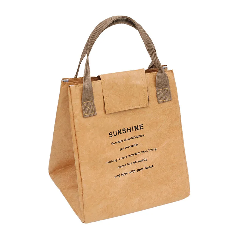 Portable Dupont Paper Lunch Box Bag for Office Workers - Insulated, Anti-Stain, Oil-Proof, Customizable for Daily Use thumbnail 5