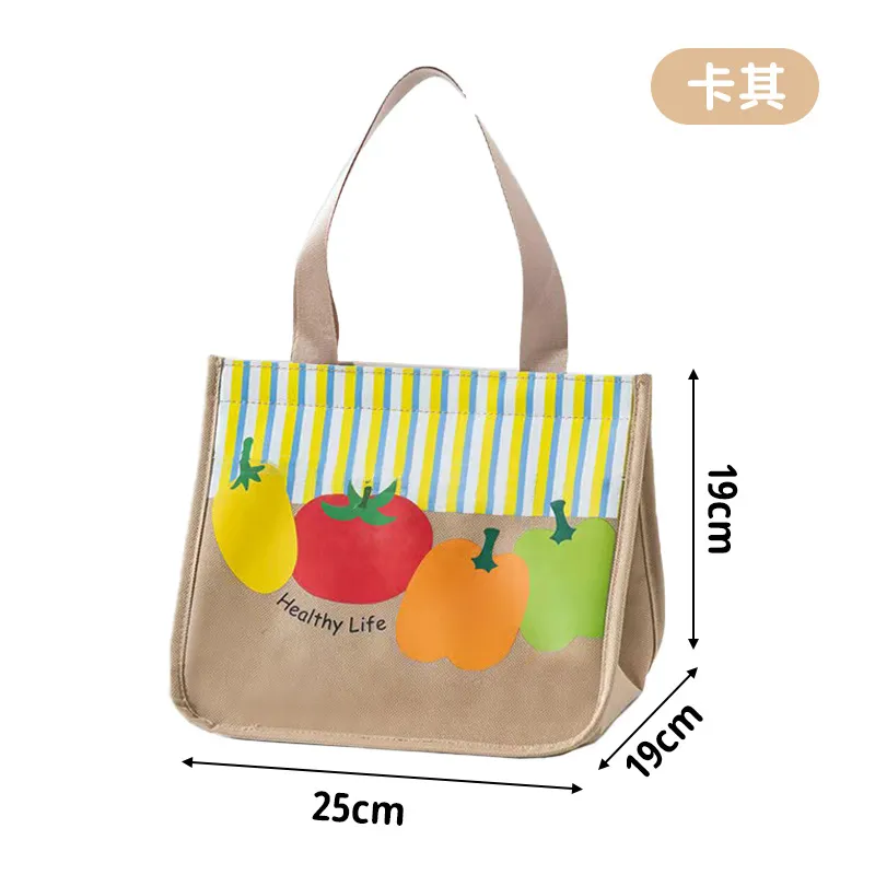 Insulated Lunch Bag for Students & Office Workers, Thickened Aluminum Foil Bento Box Tote, Portable Meal Prep Pouch for Hot or Cold Food thumbnail 7