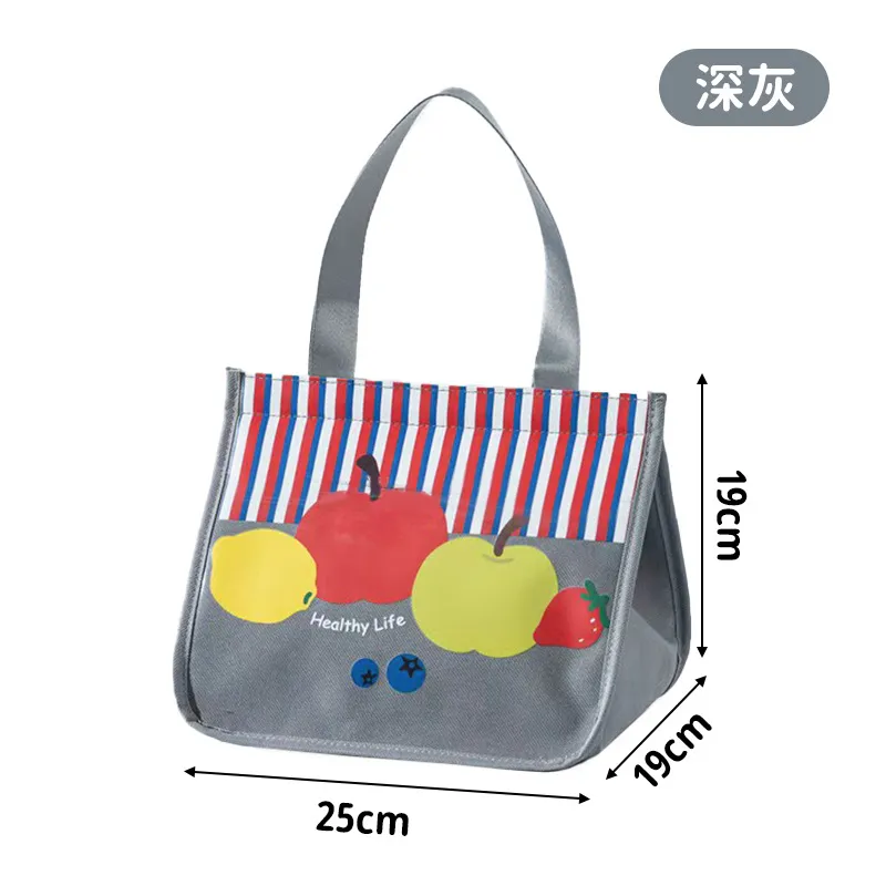 Insulated Lunch Bag for Students & Office Workers, Thickened Aluminum Foil Bento Box Tote, Portable Meal Prep Pouch for Hot or Cold Food thumbnail 6