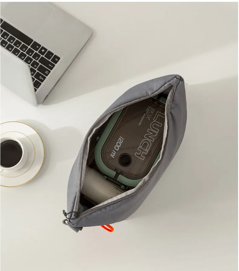 Japanese Style Large Capacity Bento Lunch Bag Insulated Thickened Aluminum Foil Portable Tote Lunch Box for Work School Picnic showcase 18