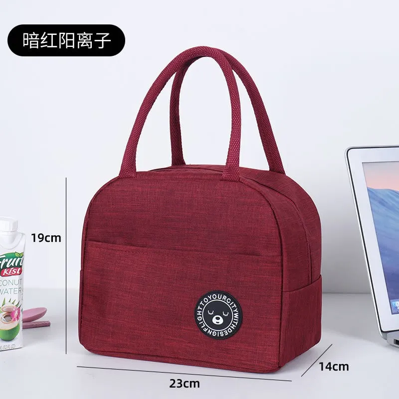 Portable Aluminum Foil Insulated Lunch Bag for School Students & Office Workers, Reusable Lunch Box Tote for Adults, Durable & Easy to Clean thumbnail 10