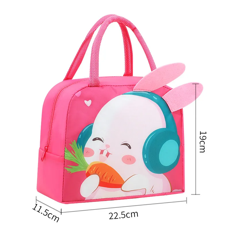 Portable Aluminum Foil Insulated Lunch Bag for School Students & Office Workers, Reusable Lunch Box Tote for Adults, Durable & Easy to Clean thumbnail 7
