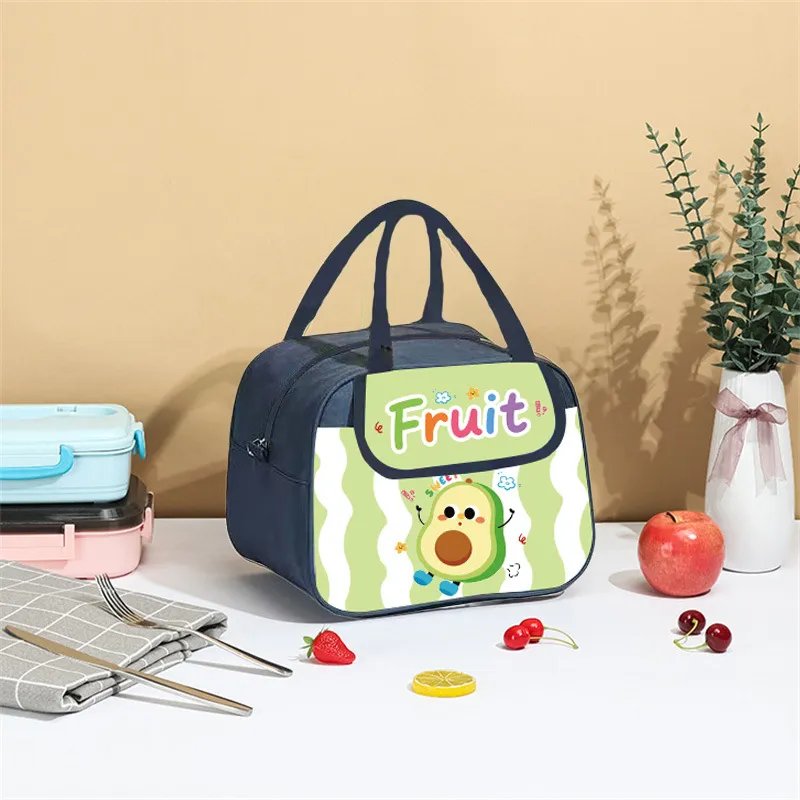 Cute Cartoon Insulated Lunch Bag for Kids, Waterproof Handbag for Primary School Students, Thickened, Portable, Ideal for School and Picnics thumbnail 9