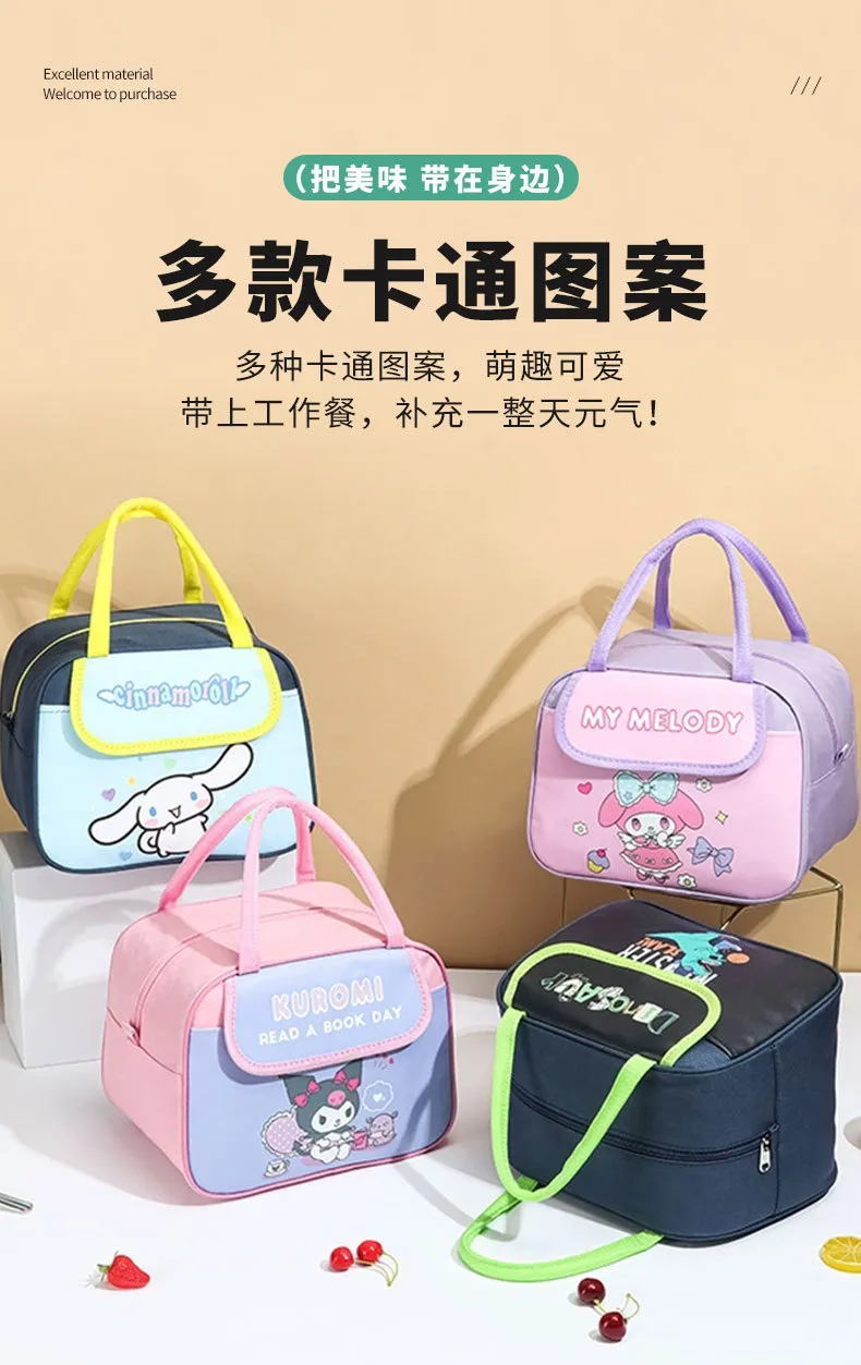 Cute Cartoon Insulated Lunch Bag for Kids, Waterproof Handbag for Primary School Students, Thickened, Portable, Ideal for School and Picnics showcase 8