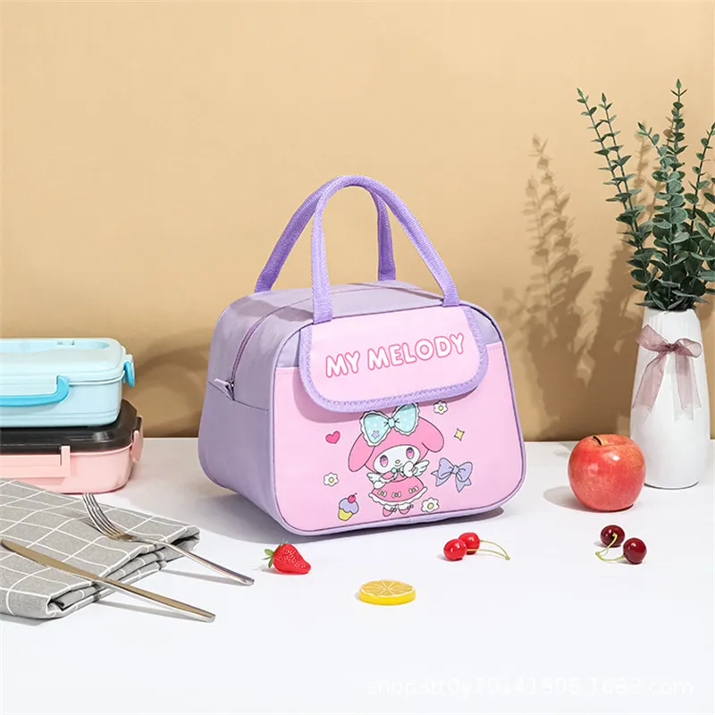 Cute Cartoon Insulated Lunch Bag for Kids, Waterproof Handbag for Primary School Students, Thickened, Portable, Ideal for School and Picnics thumbnail 6