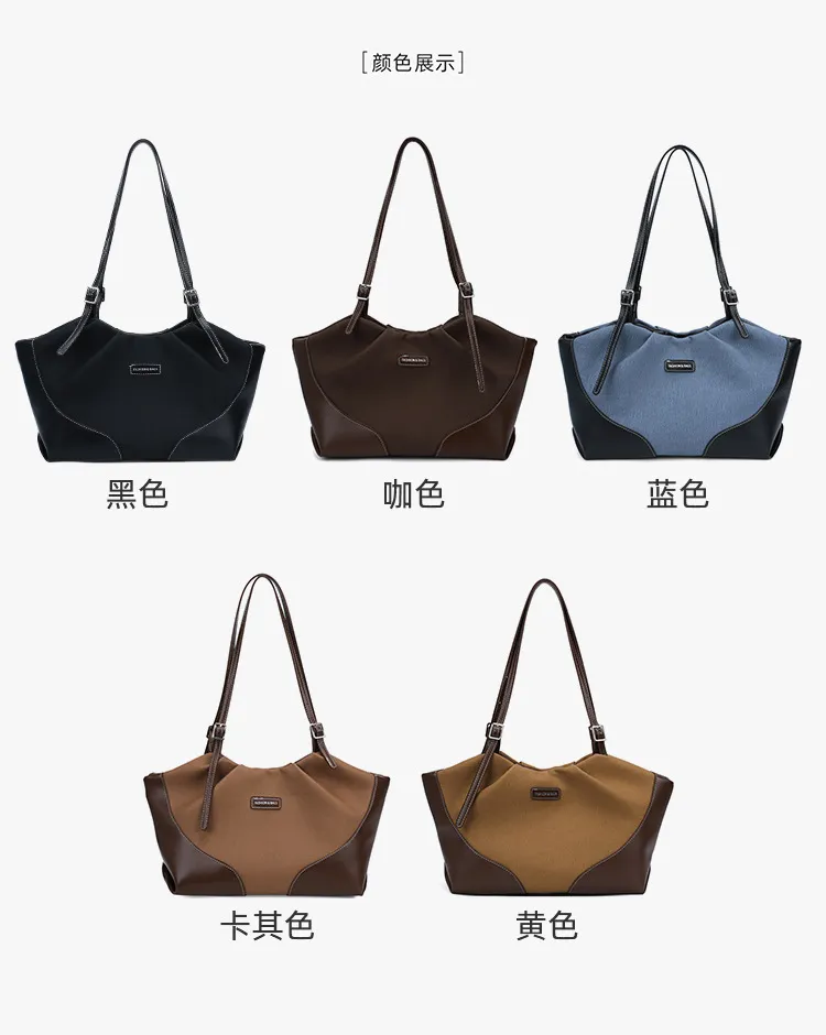 Large Capacity PU Leather Commuter Handbag for Women - Versatile, Stylish Casual Shoulder Bag, Personalized Armpit Bag showcase 6