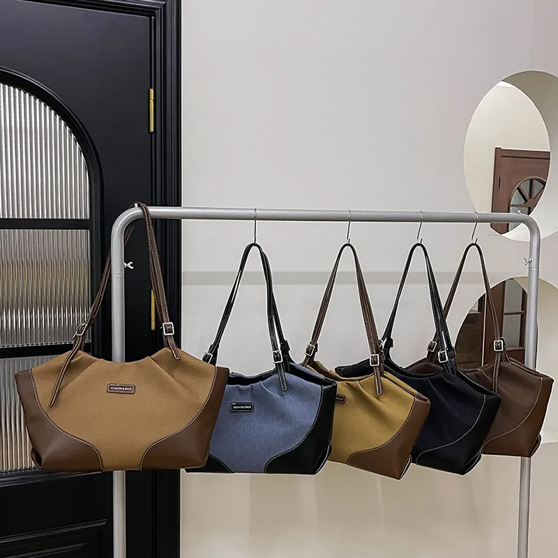 Large Capacity PU Leather Commuter Handbag for Women - Versatile, Stylish Casual Shoulder Bag, Personalized Armpit Bag - Image 1